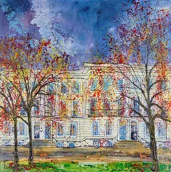 Imperial Autumn Viglas by Katharine Dove - Original Painting on Box Canvas sized 28x28 inches. Available from Whitewall Galleries